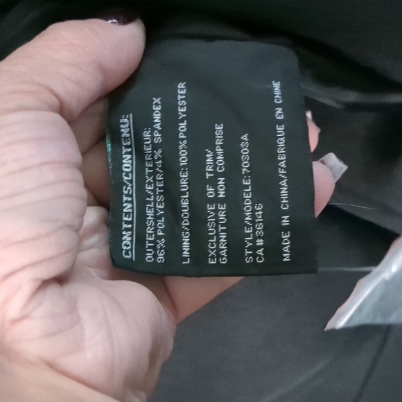 Y EXCHANGE* fully lined 4 button belted dbl pkt notch collar 3/4 trench coat - Picture 11 of 17